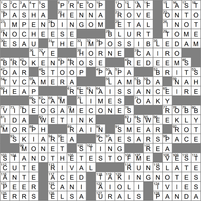 Half a ton crossword clue