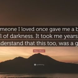 Mary oliver box of darkness meaning