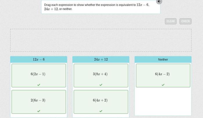 Drag expression equivalent each whether show 9x 54x 3x