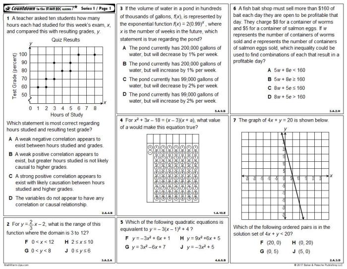 Missouri algebra 1 eoc practice test