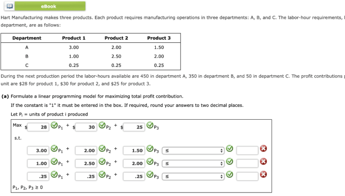 Manufacturing hart problem three makes solved requires