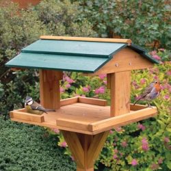 Bird feeder feeding station birds wooden stand feeders house garden diy stands poles wild attract hangers gardens planter magnificient make