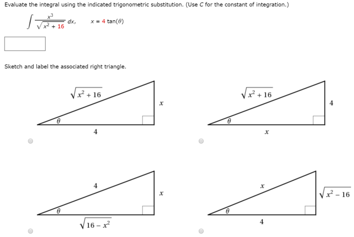 Use the indicated substitution to evaluate the integral